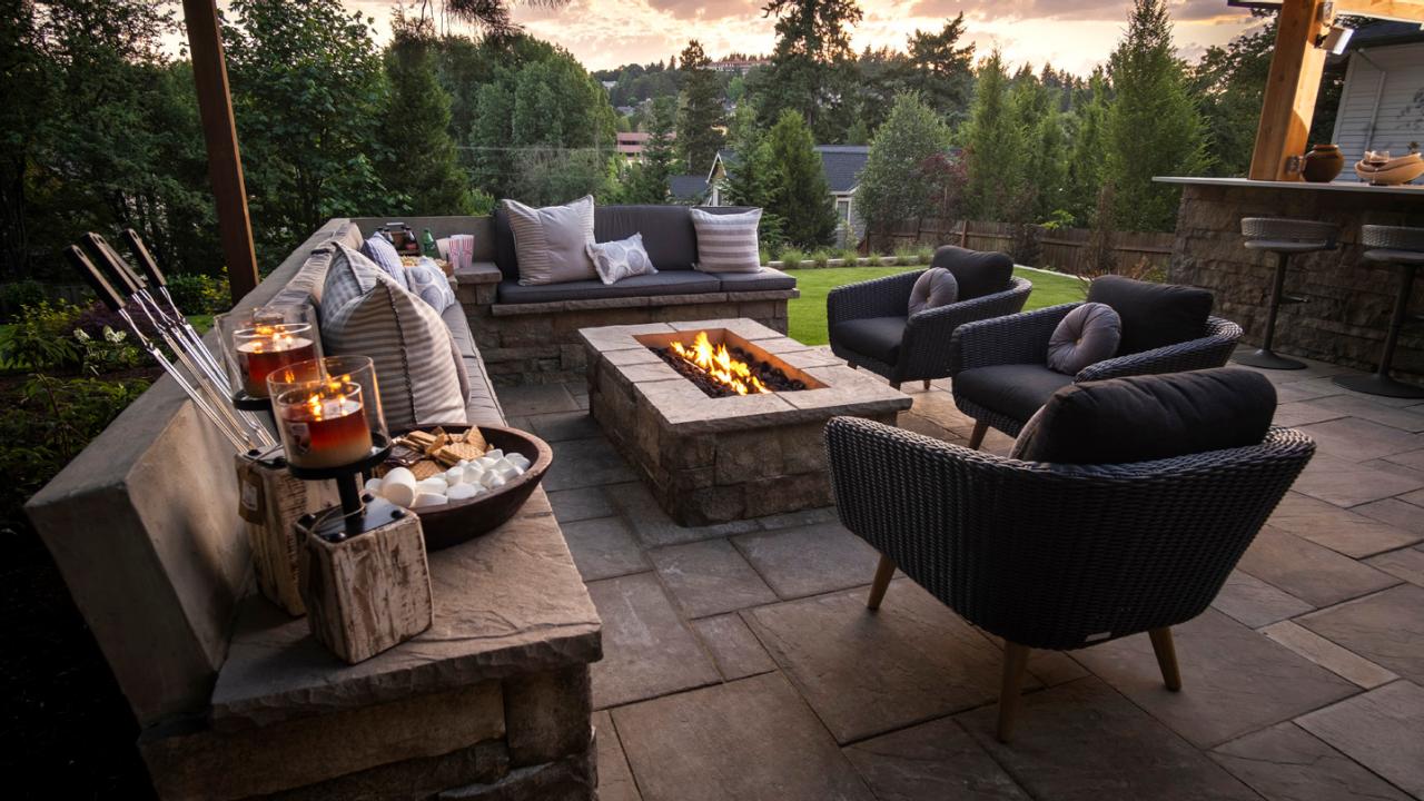 outdoor gas fire pit